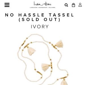 Brand new India Hicks No Hassle Tassel necklace